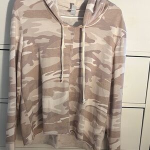 Alternative Rose and Cream Camouflage Hoodie